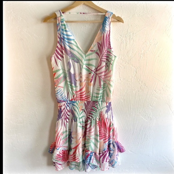 Ramy Brook✨Printed Hazel Metallic Mini Dress - Picture 6 of 11